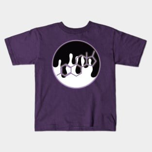 Neon Estrogen Chemical Structure: Purple Kids T-Shirt